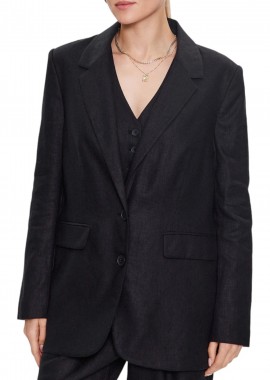 DKNY - Σακάκι DKNY Notch Lapel P3DCUQ79-BLK Γυναικείο