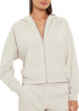 DKNY - Ζακέτα DKNY Με Κουκούλα Logo DP4J9517-9C6-CORTDO HTR Γυναικείο