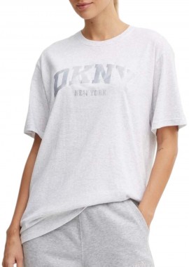 DKNY - Μπλούζα Κοντομάνικη DKNY Logo DP4T9812-OHR-OPTIC HTHR Γυναικείο