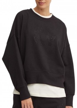 DKNY - Μπλούζα Μακρυμάνικη DKNY Logo DP4T9968-BBL-BLK-BLACK Γυναικείο