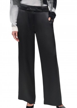 DKNY - Παντελόνι Υφασμάτινο DKNY Wide Leg Pant P4JK7XIS-BLK Γυναικείο