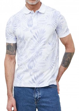 Guess - Μπλούζα Polo Guess Patch Aop M3GP10KBQ40-P7HW Ανδρικό