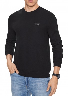 Guess - Μπλούζα Μακρυμάνικη Guess New Tech Stretch M3YQ09KBTP1-JBLK Ανδρικό