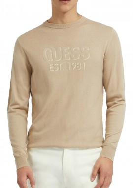 Guess - Μπλούζα Μακρυμάνικη Guess Virgil Ls Cn Logo M3YR03Z3052-G1DR Ανδρικό