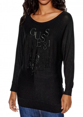 Guess - Μπλούζα Μακρυμάνικη Guess Carole Bat Sleeve W2YR27Z2NQ0-JBLK Γυναικείο