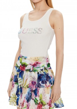 Guess - Μπλούζα Αμάνικη Guess Colorful Logo W3GP43K9I51-G012 Γυναικείο