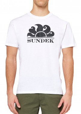 Sundek - Μπλούζα Κοντομάνικη Sundek Logo M021TEJ7800-WHITE Ανδρικό