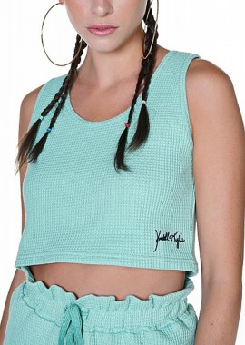 Kendal + Kylie - Top Kendal + Kylie Waffle KKW3611668-PISTACHIO GREEN Γυναικείο
