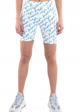 Kendal + Kylie - Σορτς Kendal + Kylie Logo All Over Biker Tights KKW3611718-WHITE PETROL Γυναικείο