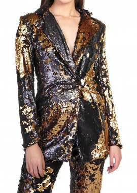 Kendal + Kylie - Σακάκι Kendal + Kylie Dazzle Blazer KKW3711001-BRONZE Γυναικείο