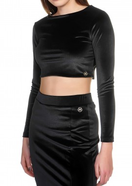 Kendal + Kylie - Top Kendal + Kylie Cropped KKW3714009-BLACK Γυναικείο