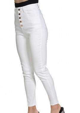 Kendal + Kylie - Παντελόνι Jean Kendal + Kylie High Rise Button Slim KKW3812008-W38111 Γυναικείο