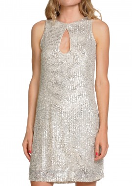 Kendal + Kylie - Φόρεμα Kendal + Kylie Keyhole Neck Mini KKW3813008-W38111 Γυναικείο