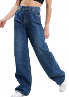 Kendal + Kylie - Παντελόνι Jean Kendal + Kylie High Rise Wide Flare KKW3912014-TYPE Γυναικείο