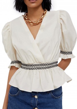 Liu Jo - Top Liu Jo Popeline Stit WA2105 T4853-S9684 Γυναικείο