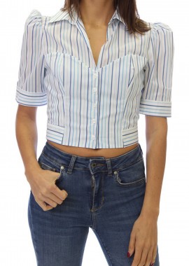 Liu Jo - Πουκάμισο Κοντομάνικο Liu Jo Camicia Researcher WA3203 T3398-Q9196 Γυναικείο
