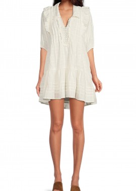 Free People - Φόρεμα Free People Elora Mini OB1466331-WHITE Γυναικείο