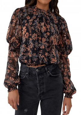 Free People - Top Free People Clarissa Printed OB1544086-0098 Γυναικείο