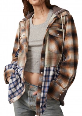 Free People - Ζακέτα Free People Blue Ridge Plaid OB1545055 Γυναικείο