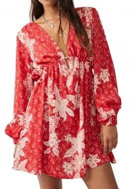 Free People - Φόρεμα Free People Soli Mini OB1500727-BUBBLE BATH COMBO Γυναικείο