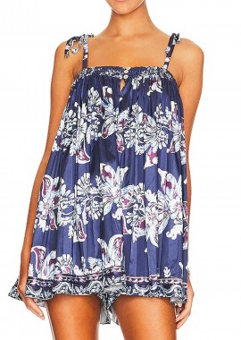 Free People - Νυχτικό Free People Rule The World Romper FP8921CYS-NAVY COMBO Γυναικείο