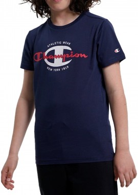Champion - Μπλούζα Κοντομάνικη Champion Με Λογότυπο 306307-BS503 Αγόρι