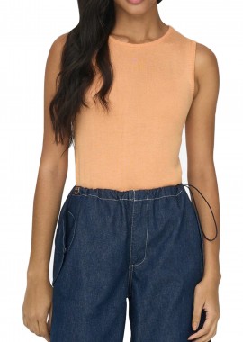 Only - Top Only Onlvilma 15288047-Orange Chiffon Γυναικείο