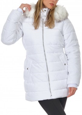 Only - Μπουφάν Only Onlnewcamilla Quilt Fur Wood 15304765-Bright White Γυναικείο