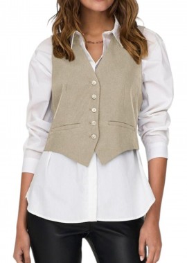 Only - Γιλέκο Only Onldiane S/L Fit Cc Tlr 15311319-Pumice Stone Γυναικείο