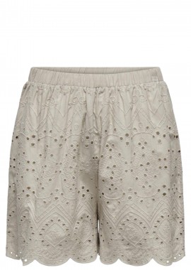 Only - Σορτς Only Onlsabi Cleo Life Enb Wvn 15318646-Silver Lining Γυναικείο
