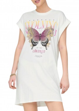 Only - Φόρεμα Only Onllucy Life Butterfly Box 15324361-Cloud Dancer-Evolving Γυναικείο