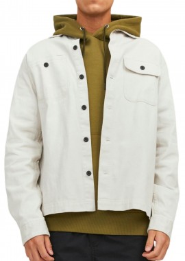 Jack & Jones - Μπουφάν Jack & Jones Jcoclassic Ben Overshirt Relaxed 12240366-Moonbeam Ανδρικό