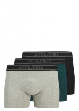 Jack & Jones - Μποξεράκι Jack & Jones Jackyle Solid 3-Pack 12268599-BLACK-LGM-DEEP Ανδρικό