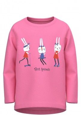 Name It - Μπλούζα Μακρυμάνικη Name It Vix 13220302-Pink Cosmos Κορίτσι
