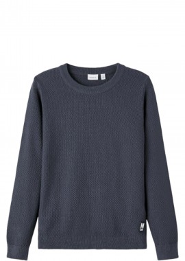 Name It - Μπλούζα Μακρυμάνικη Name It Oram Knit 13222100-India Ink Αγόρι