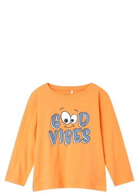 Name It - Μπλούζα Μακρυμάνικη Name It Nmmvagno 13224977-Bird of Paradise - Good Vibes Αγόρι