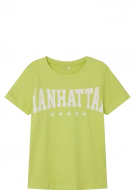 Name It - Μπλούζα Κοντομάνικη Name It Nkmberte 13226107-Wild Lime Αγόρι