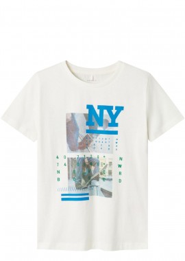 Name It - Μπλούζα Κοντομάνικη Name It Nkmherra 13226112-Jet Stream Αγόρι