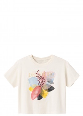 Name It - Μπλούζα Κοντομάνικη Name It Nkfflotter Short Loose Box 13228729-Jet Stream Κορίτσι