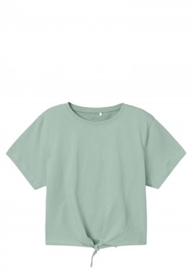 Name It - Μπλούζα Κοντομάνικη Name It Nkfvaya 13230078-Silt Green Κορίτσι