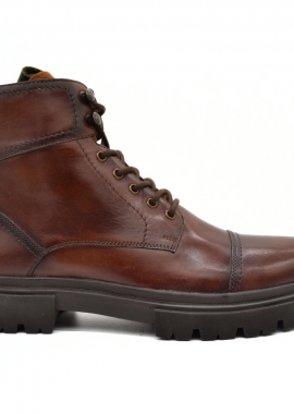 HAWKINS PREMIUM - HAWKINS ΑΝΔΡΙΚΟ ΔΕΡΜΑΤΙΝΟ ΜΠΟΤΑΚΙ MONE SA4649 DK TAN