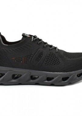 IMPRONTE - IMPRONTE ΑΝΔΡΙΚΟ SNEAKER SAN MARCO KNIT IM51012A 296 BLACK/BLACK