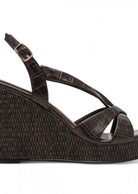 TAMARIS - TAMARIS ΓΥΝΑΙΚΕΙΑ ΠΛΑΤΦΟΡΜΑ 1-28381-46 396 MOCCA CROCO