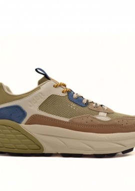 JEEP - JEEP ΑΝΔΡΙΚΟ SNEAKER GROOVE WASHED MESH JM61004A 160 TOBACCO