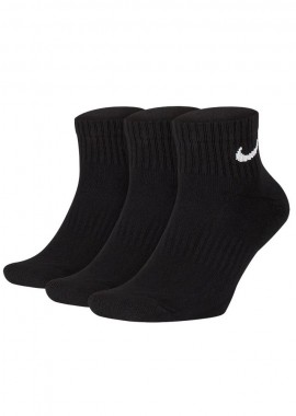 Nike - Nike Everyday Cushioned SX7667-010 Αθλητικές Κάλτσες Μαύρες 3 Ζεύγη