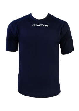 Givova - Givova MAC01-0004 Ανδρικό Αθλητικό T-shirt Κοντομάνικο Navy Μπλε MAC01-0004