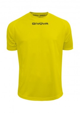 Givova - Givova One Ανδρικό Αθλητικό T-shirt Κοντομάνικο Κίτρινο MAC01-0007