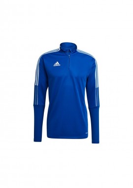 adidas performance - Adidas Tiro 21 Ανδρική Μπλούζα με Φερμουάρ Μακρυμάνικη Μπλε GH7302