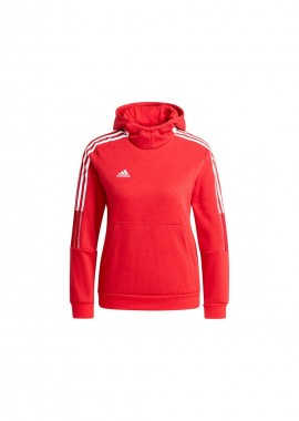 adidas performance - Adidas Fleece Παιδικό Φούτερ με Κουκούλα και Τσέπες Κόκκινο Tiro 21 GM7338