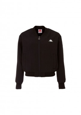 Kappa - Kappa Κοντό Γυναικείο Bomber Jacket Μαύρο 309071-19-4006